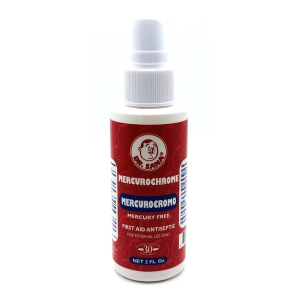 Dr Sana Mercurochrome First Aid Antiseptic Spray Mercury Free, 2 fl oz