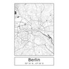 Moin Socks Berlin: Tea Towel/Drying Towel/Kitchen Towel with Map or