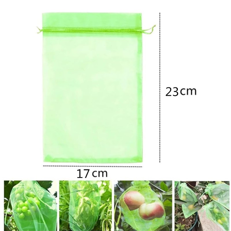 100 Pcs Fruit Protection Bags, CAASFOOY 6.7×9inch Fruit Grape Protective