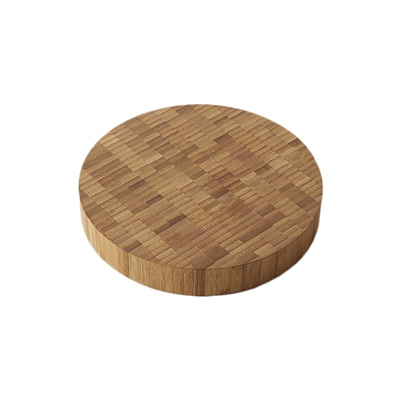 American Metalcraft B10 Serving Board, Bamboo, Round, 10" Dia., 3-1/2"