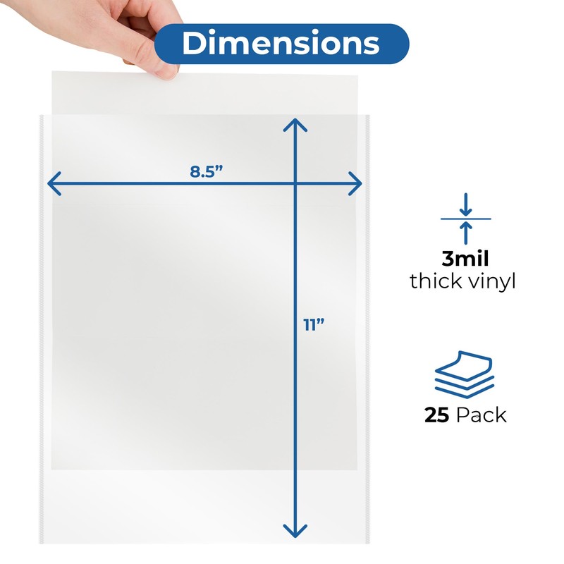 25 Pack - Cling-On Self-Adhesive Window Stickers - Clear Plastic