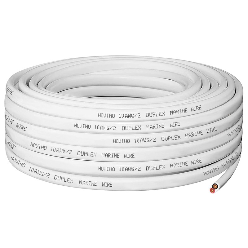 10 Gauge Marine Wire,10 AWG 10ft Duplex Marine Grade Wire