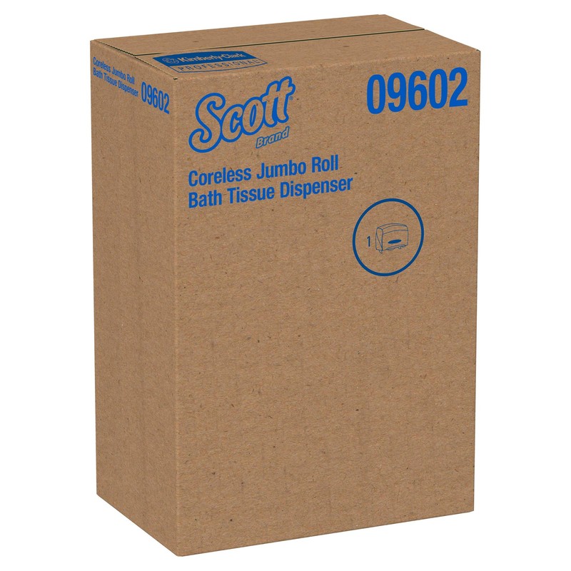 Scott Essential Jumbo Roll (JRT) Coreless Toilet Paper Dispenser (09602),