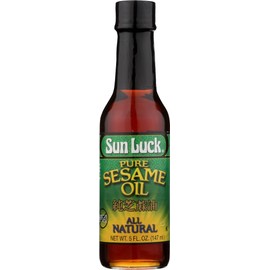 Sun Luck Oil, Sesame, 5-Ounce Glass (Pack of 3) by Sun Luck