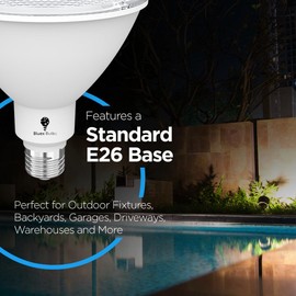 6 Pack High Power Outdoor PAR38 20W 250 Watt Equivalent 2800 Lumens Dimmable LED Flood Light Bulb Super Bright Waterproof E26 5000K Daylight Spotlight Bulbs for Security Backyard Garage Night Chaser