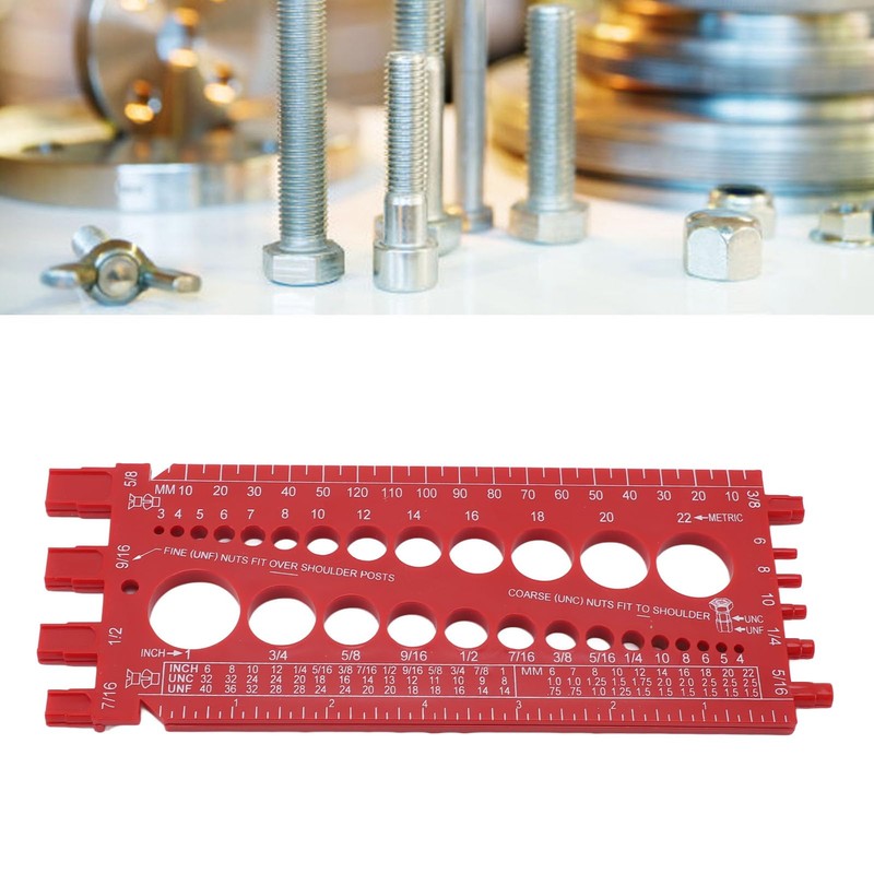 Nut Bolt Thread Gauge, Nut and Bolt Thread Checker, ABS