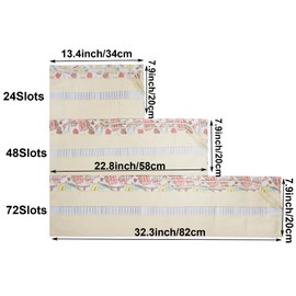 Maydahui 24/48/72 Slots Colored Pencil Wraps Canvas Pencils Roll Holder Pencil Pouch Aesthetic Case Organizer Bag for Art Lovers Artist Drawing(Eiffel Tower,24 Slots)