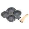 Omelette Pan with 4 Holes, Non-Stick Pancake Pancake Maker, Breakfast