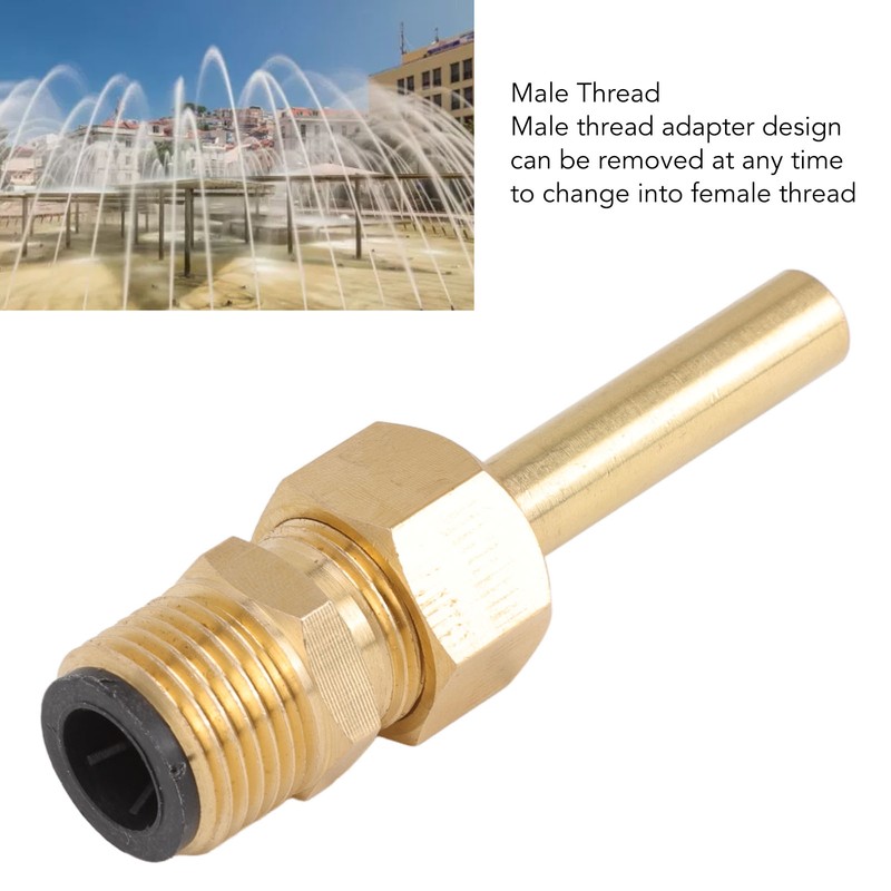 4 PCS Water Fountain Nozzles Pure Copper Large Hexagonal Direct