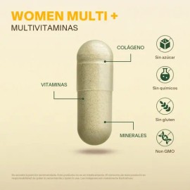 Multivitaminico Mujer Con Colageno 200 Caps | Vitalbotanics