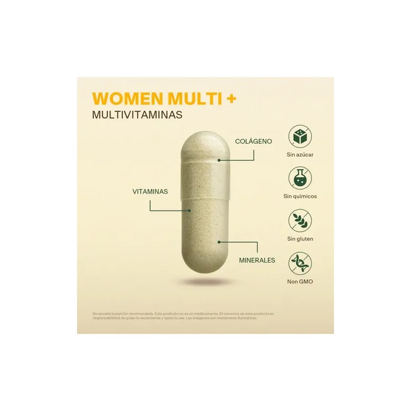 Multivitaminico Mujer Con Colageno 200 Caps | Vitalbotanics