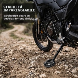 Piastra di estensione per cavalletto laterale, cavalletto laterale per moto, accessori per scooter, piede del cavalletto per moto, piastra di supporto per cavalletto laterale per moto