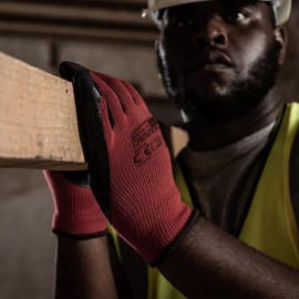 Blackrock Latex Heavy Duty Palm Coated Gripper Work Gloves for Excellent Wet and Dry Grip and Handling - Size 10/XL