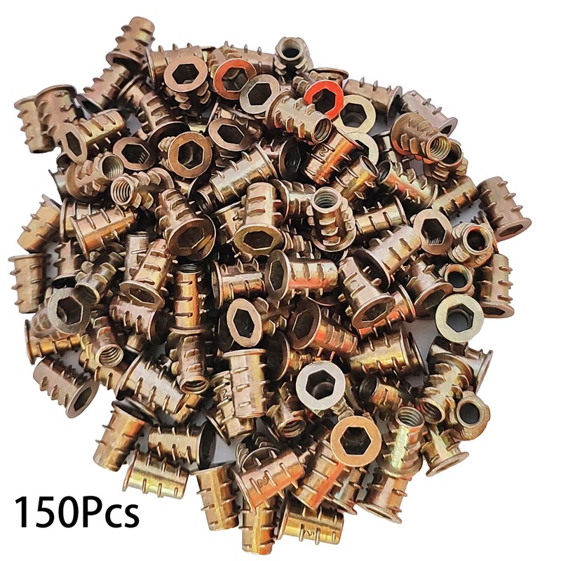 M4 insertos roscados de 10 mm, 150 unidades, unidad hexagonal,