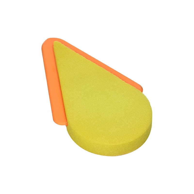 Casabella 1 Count Kitchen Super Sponge and Squeegee, Lime/Plum/Orange