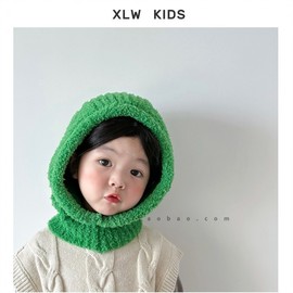 Kids Balaclava Hat, Autumn/Winter Korean Style LF1375 - Free Size (Approx. Head Circumference) 48-52cm Blue 4ea