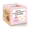 Feel Green Celebrations Ecocube, Orchid Tree, Wooden Cube with Laser