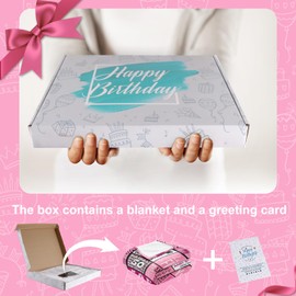 50th Birthday Gifts for Her, Gift for 50th Birthday Woman, 50th Birthday Gifts for Women, 50th Birthday Blanket for Women 50 Year Old Birthday Gifts, Womens 50th Birthday Gifts Decorations