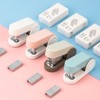 White Color Mini Stapler with 830 Staples,20 Sheet Office Desktop