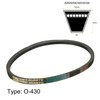 sourcing map O-430 V-Belt 430 mm Inner Circumference Rubber Machine