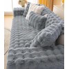 Hufu Rabbit Plush Sofa Cover, Soft Warm Sofa Slipcover For