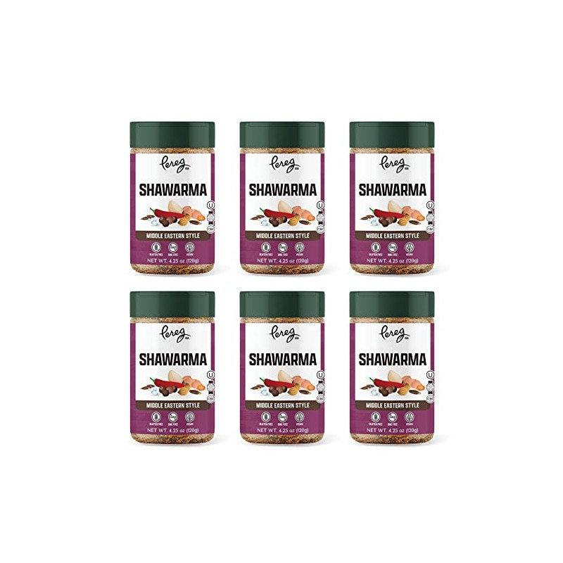 Pereg Shawarma Spice Seasoning (4.25 Oz x 6 Pack) -