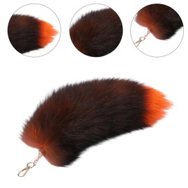 ZOOMIMIPlush Tail Keychain Tail Keyring Pendant Animal Tail Key Holder Purse Bag Charm Keychain Accessory