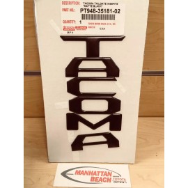 TOYOTA OEM 2016-2023 TACOMA TAILGATE BLACK LETTER INSERTS GENUINE TOYOTA ACCESSORY