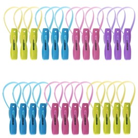 NIHENHAO 12Pcs/set Clothes Peg Clips Pins Hanging Rope Hanger Laundry Hangers Supplies