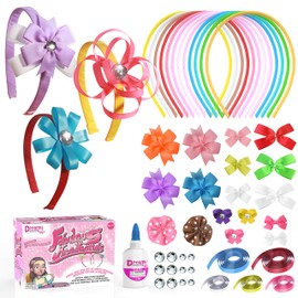 DIY Headband for Girls - Art and Crafts for Girls Ages 7-12 Full of Ribbon, Headbands, Bows and more - Craft Kits for Kids Ages 5-7 Crafts for Girls Ages 6-8 8-12 Crafts for Kids ages 8-12 3-5 4-8