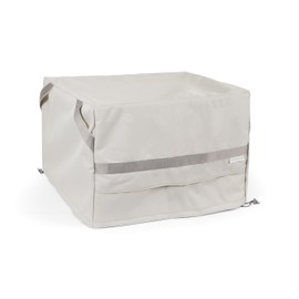 Covermates Deck Box Cover - Premium Polyester, Weather Resistant, Drawcord Hem, Seating and Chair Covers, 36W x 36D x 25H, Stone