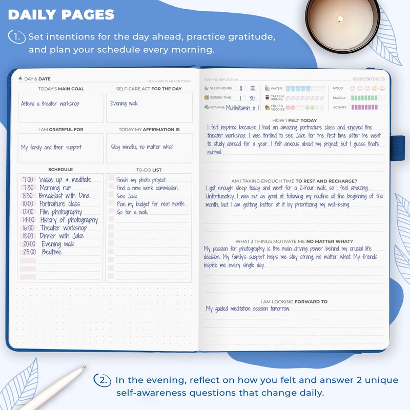 Clever Fox Self-Care Journal – Wellness & Daily Reflection Notebook