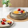 AmorArc Ceramic Dinnerware Sets,Handmade Reactive Glaze Stoneware Plates and Bowls