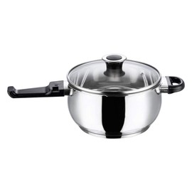 Vinod V-3.5L Splendid Plus Handi Stainless Steel Pressure Cooker, 3.5-Liter