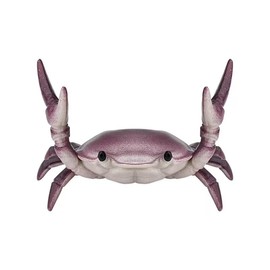 Creative Crab Pen Holder Weightlifting Crabs Pen Stand Storage Rack, Office Desktop Decoration, Pencil Holders Desk Supplies Holders and Dispensers, Desk Accessories and Workspace Organizers (Purple)
