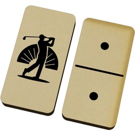 Azeeda 'Golfer Swing' Domino Set & Box (DM00051064)