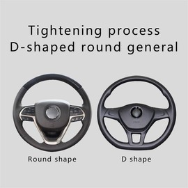 Zufoty - Funda para volante de coche, fundas universales de piel de microfibra, antideslizante, accesorios interiores de coche, para coche, SUV, camión, volante con un diámetro de 14.5 a 15 pulgadas