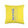 Butter Stick - Blue funny Throw Pillow