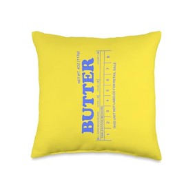 Butter Stick - Blue funny Throw Pillow