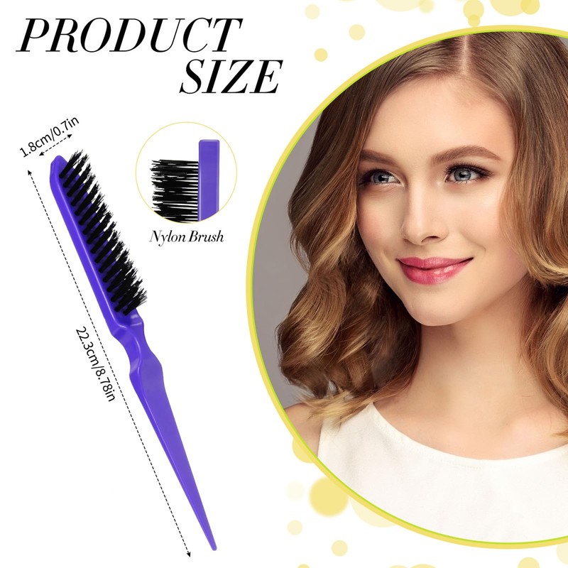Patelai 3 Pieces Hair Styling Comb Set, Includes Teasing Fluffy
