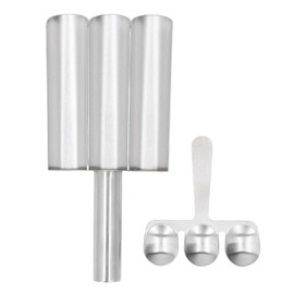 Meatball Maker with Cutting Spoon Stainless Steel Meat Baller Spoon for Kitchen Bar Restaurant 3 Pipe