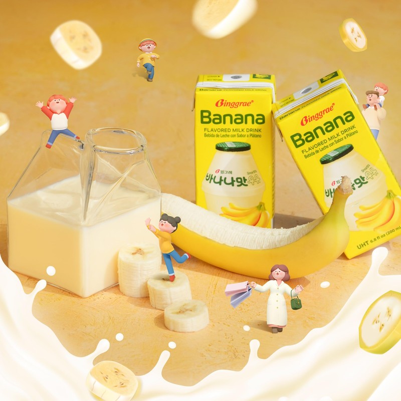 Binggrae Banana Flavored Milk Drink – Sweet and Creamy Korean