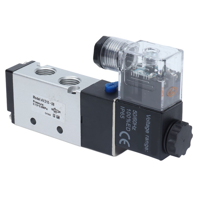 4V210‑08 Electric Solenoid Valve Normal 2 Position 5 Ways Air