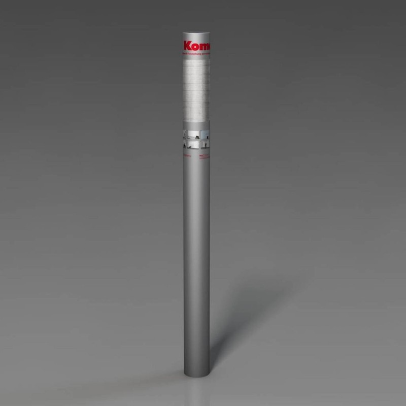 Komar 8-938 Concrete Blocks Wall Mural, Grey, 145x100x0.125