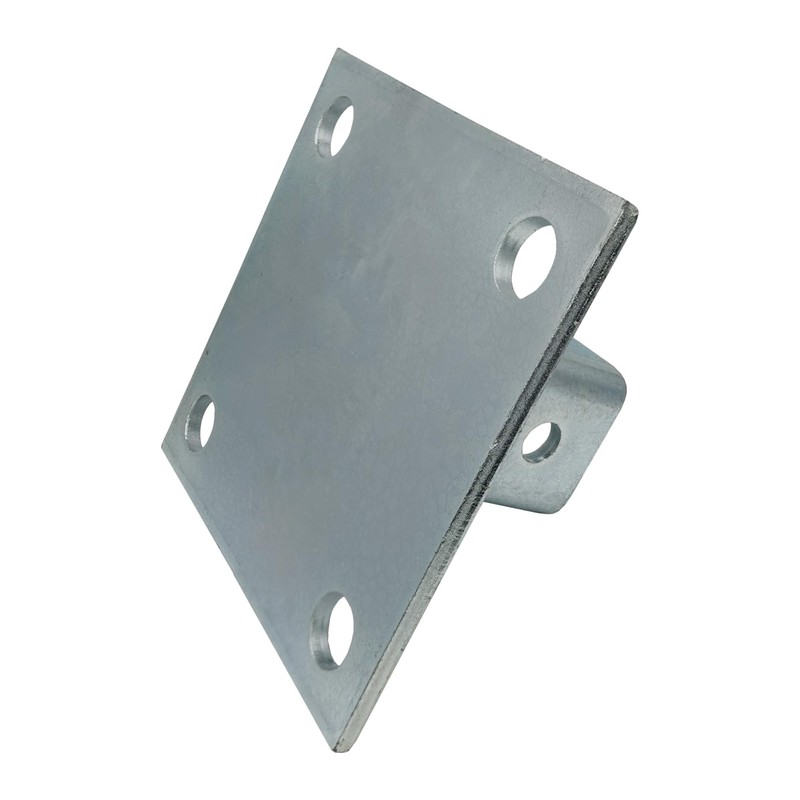 2 Pack - 4 Hole Post Base Channel, 6" Square