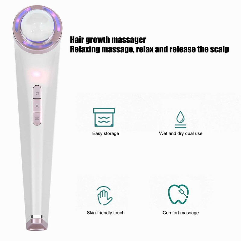 EMS Electric Head Massager Light Therapy Hair Growth Vibration Scalp