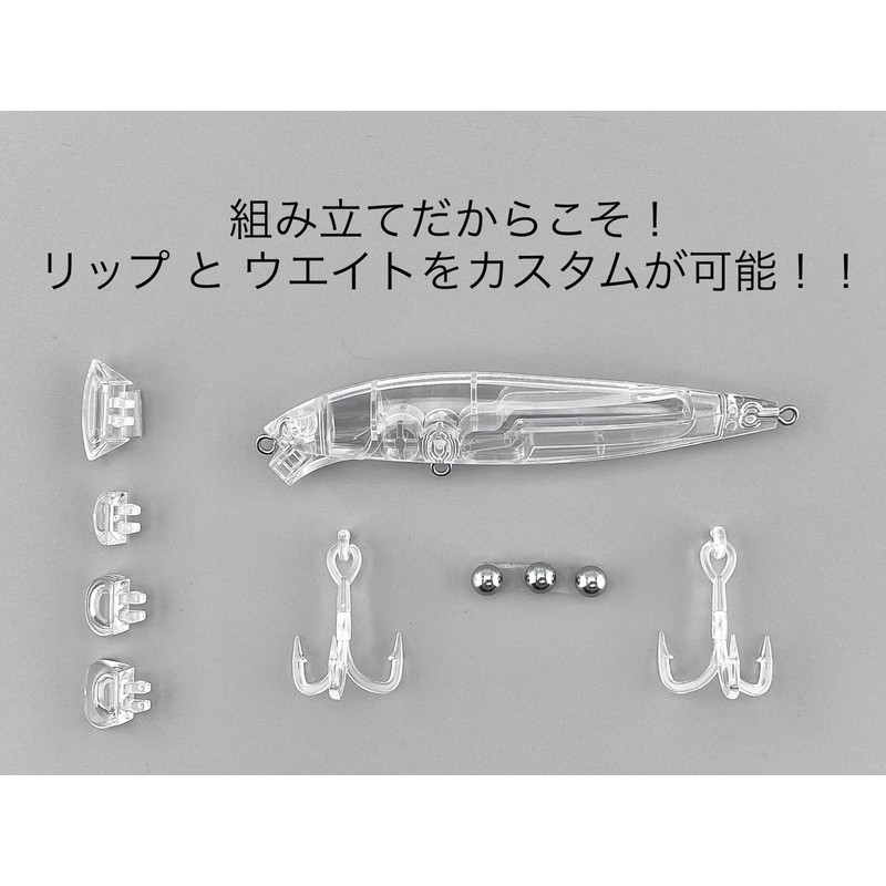 Matsuki Lure Plastic Model, Learn to Make Lures, Clear, Set