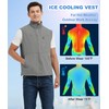 Foiueyga Men's Cooling Vest with 24 Ice Packs Lightweight Outdoor