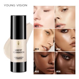 1 Un. Young Vision Base Líquida De Alta Cobertura Y Duradera