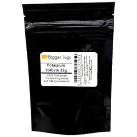 Bigger Jugs Fermentation Stopper (Potassium Sorbate) 25g Finest Food Grade Wine Stabiliser in Heavy Duty Resealable Pouch with Tamper Proof Seal for use with Home Brew Beers & Wines